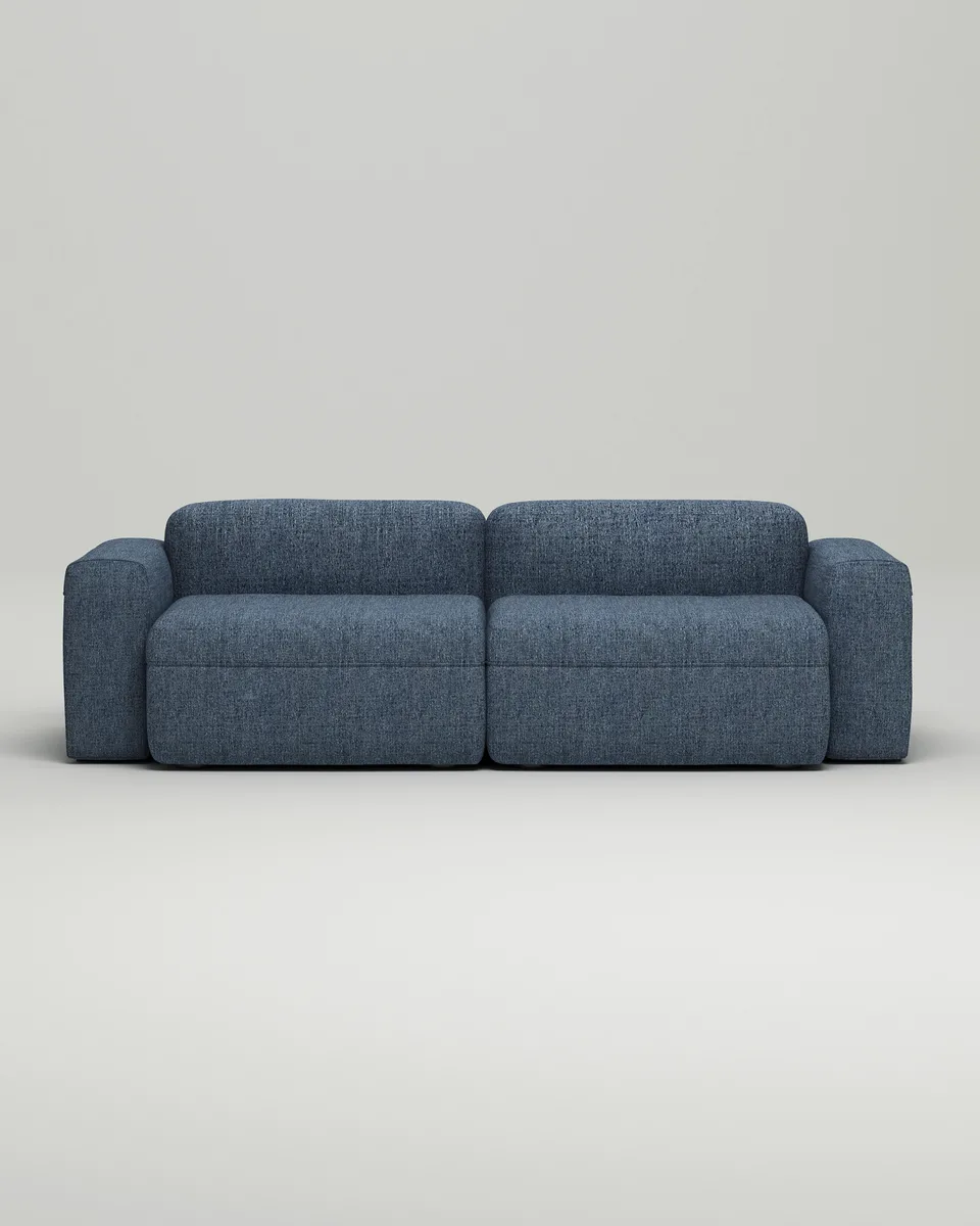 Синий диван Нирвана, выполненный в современном стиле Синий диван Нирвана, исполненный в современном стиле