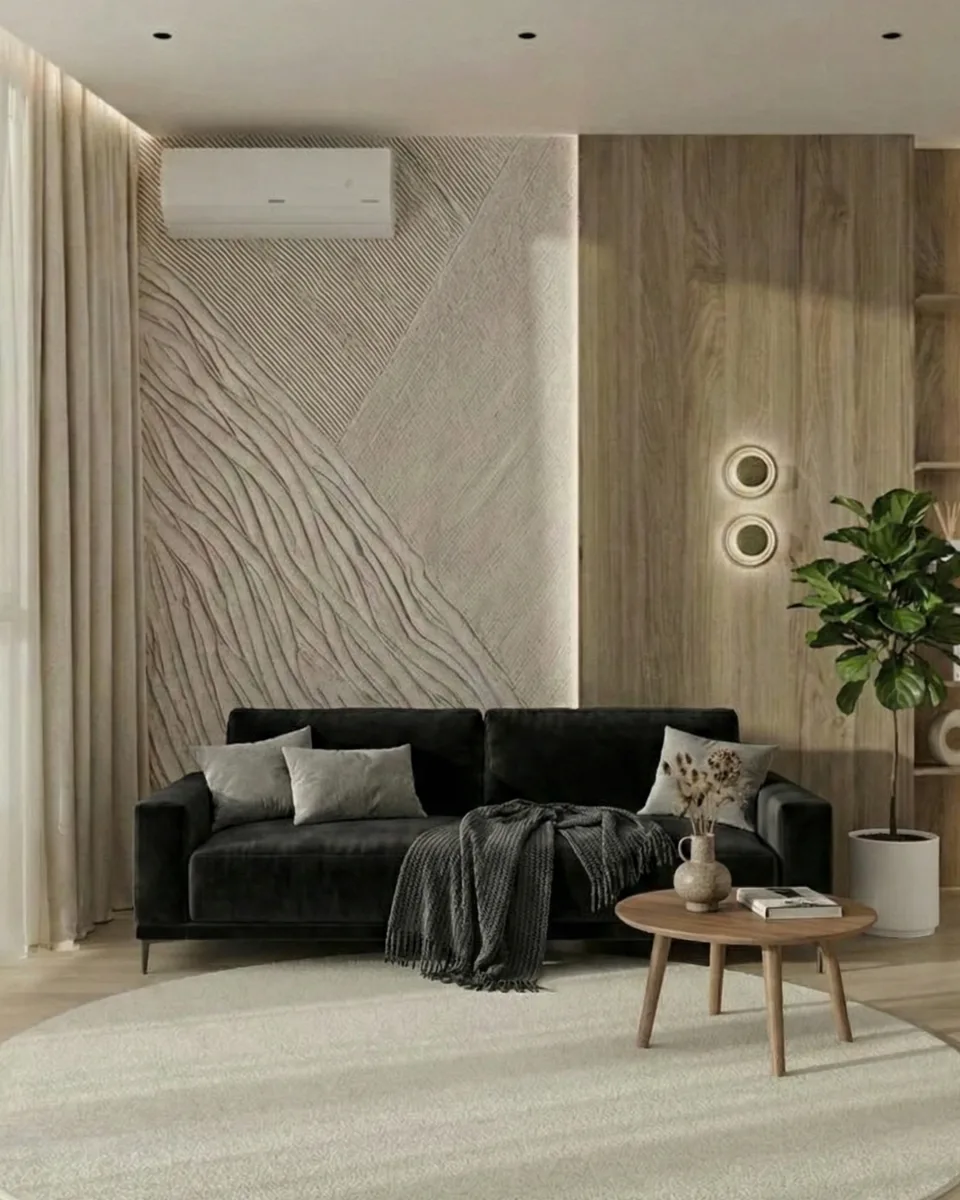 Прямой диван Оснэн черный со спальным местом 150x200