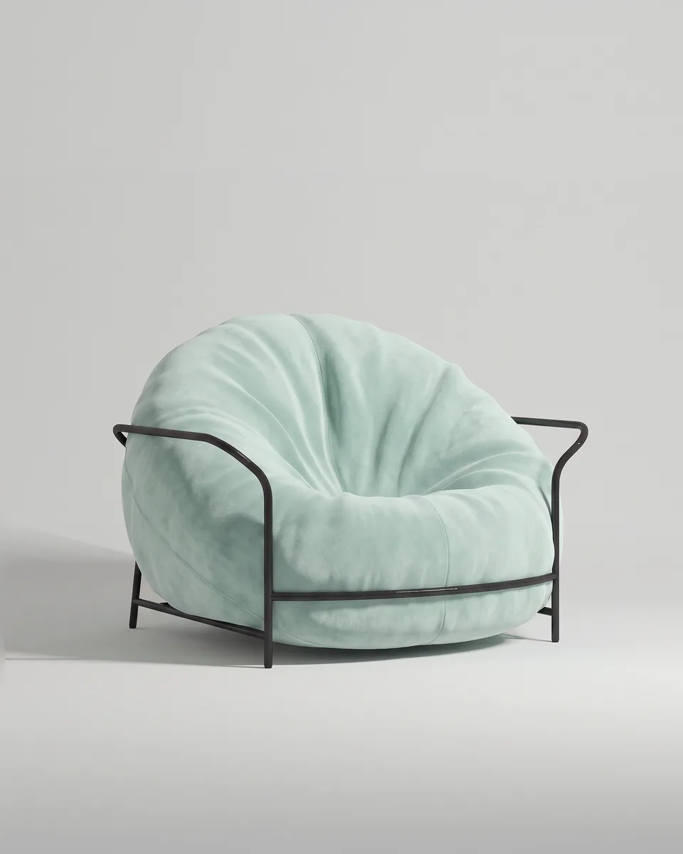 Кресло Тромс на ножках с подлокотниками (велюр мятного цвета) Кресло Тромс на ножках с подлокотниками (велюр мятного цвета - Velutto 14) от Kalibroom