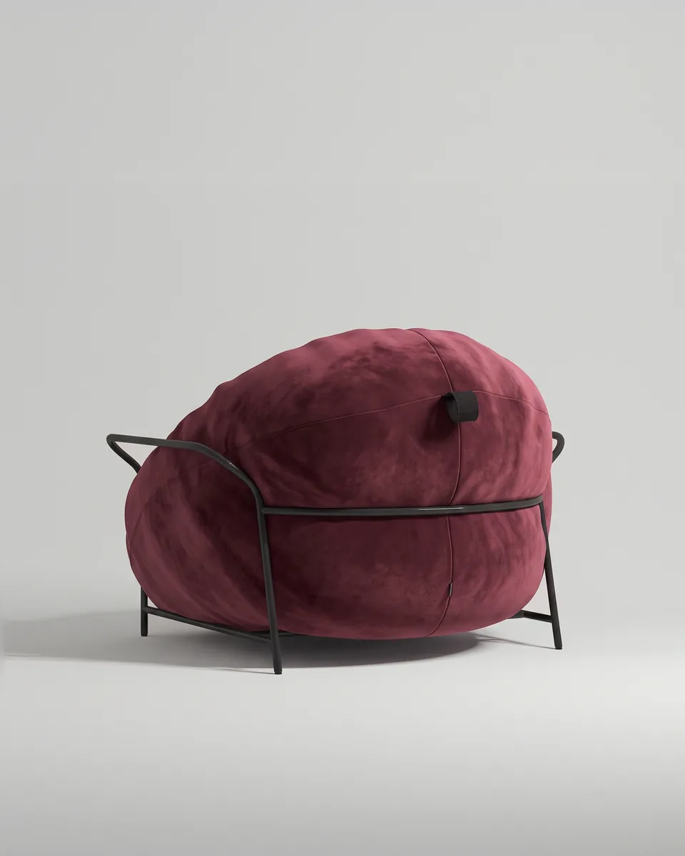 Кресло цвета бордо Тромс от Kalibroom, исполненное в современном стиле